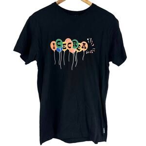 Icecream NWT Men's Black Balloon Graphic Short Sleeve T-Shirt Size M 100% Cotton
